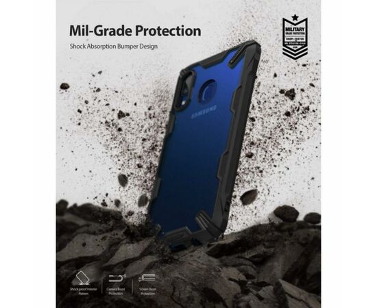 Чехол для моб. телефона Ringke Fusion X Samsung Galaxy A20 Black (RCS4521), изображение 2 Чехол для моб. телефона Ringke Fusion X Samsung Galaxy A20 Black (RCS4521), изображение 2