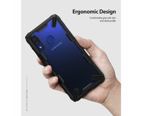 Чехол для моб. телефона Ringke Fusion X Samsung Galaxy A20 Black (RCS4521), изображение 3 Чехол для моб. телефона Ringke Fusion X Samsung Galaxy A20 Black (RCS4521), изображение 3