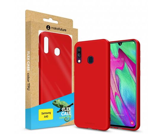 Чехол для моб. телефона MakeFuture Flex Case (Soft-touch TPU) Samsung A40 Red (MCF-SA405RD)