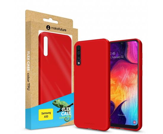 Чохол до моб. телефона MakeFuture Flex Case (Soft-touch TPU) Samsung A50 Red (MCF-SA505RD)