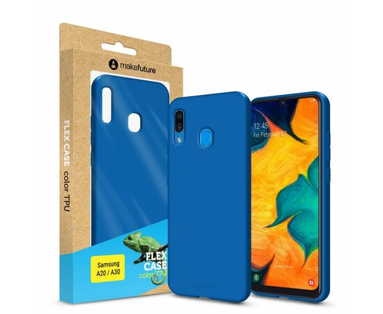 Чехол для моб. телефона MakeFuture Flex Case (Soft-touch TPU) Samsung A20/A30 Blue (MCF-SA205BL)