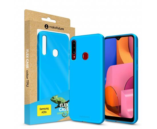 Чехол для моб. телефона MakeFuture Flex Case (Soft-touch TPU) Samsung A20s Light Blue (MCF-SA20SLB)