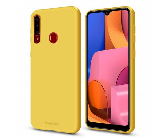 Чехол для моб. телефона MakeFuture Flex Case (Soft-touch TPU) Samsung A20s Yellow (MCF-SA20SYE), изображение 2