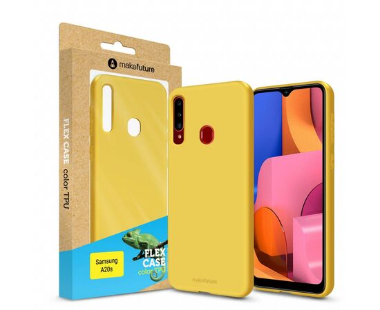 Чехол для моб. телефона MakeFuture Flex Case (Soft-touch TPU) Samsung A20s Yellow (MCF-SA20SYE)