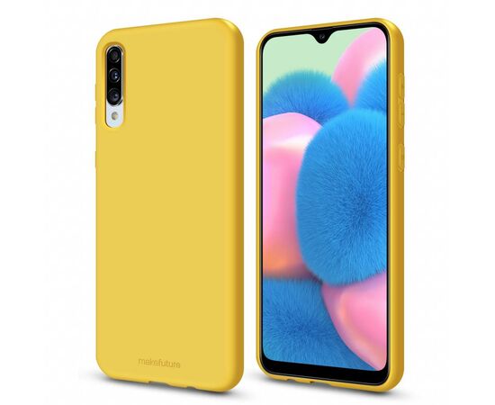 Чехол для моб. телефона MakeFuture Flex Case (Soft-touch TPU) Samsung A30s Yellow (MCF-SA30SYE), изображение 2 Чехол для моб. телефона MakeFuture Flex Case (Soft-touch TPU) Samsung A30s Yellow (MCF-SA30SYE), изображение 2