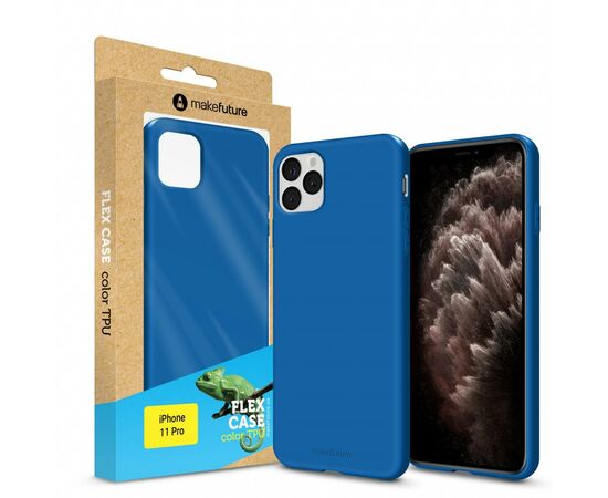 Чохол до моб. телефона MakeFuture Flex Case (Soft-touch TPU) Apple iPhone 11 Pro Blue (MCF-AI11PBL)