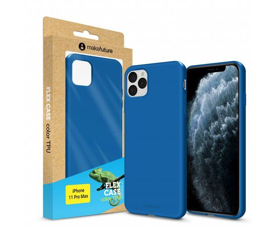 Чехол для моб. телефона MakeFuture Flex Case (Soft-touch TPU) Apple iPhone 11 Pro Max Blue (MCF-AI11PMBL)