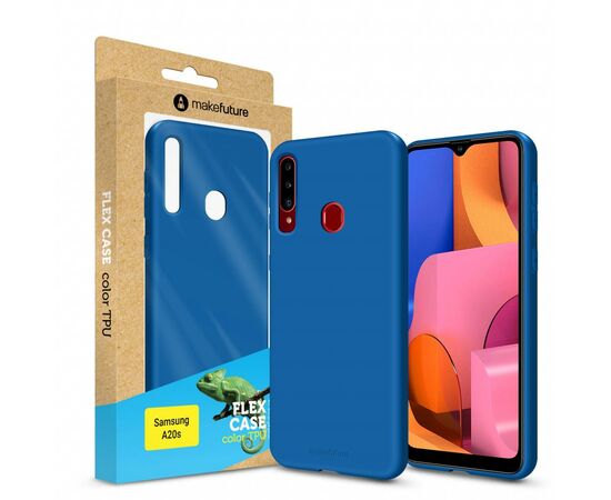 Чохол до моб. телефона MakeFuture Flex Case (Soft-touch TPU) Samsung A20s Blue (MCF-SA20SBL)