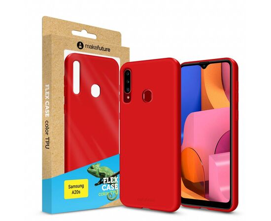 Чохол до моб. телефона MakeFuture Flex Case (Soft-touch TPU) Samsung A20s Red (MCF-SA20SRD)