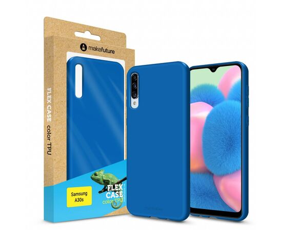 Чехол для моб. телефона MakeFuture Flex Case (Soft-touch TPU) Samsung A30s Blue (MCF-SA30SBL)