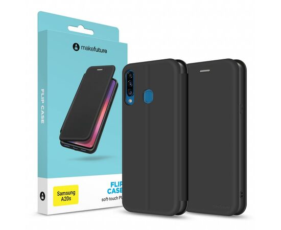 Чохол до моб. телефона MakeFuture Flip Case (Soft-Touch PU) Samsung A20s Black (MCP-SA20SBK)