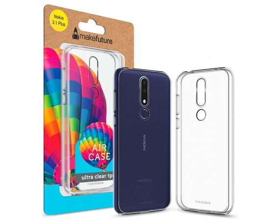Чохол до моб. телефона MakeFuture Air Case (Clear TPU) Nokia 3.1 Plus (MCA-N31P)