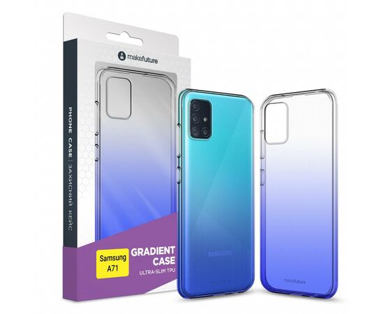 Чехол для моб. телефона MakeFuture Samsung A71 Air Gradient (TPU) Blue (MCG-SA71BL)