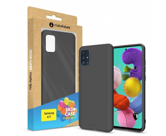 Чехол для моб. телефона MakeFuture Samsung A71 Skin (Matte TPU) Black (MCS-SA71BK)