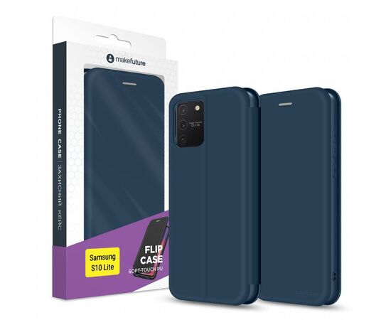 Чохол до моб. телефона MakeFuture Samsung S10 Lite Flip (Soft-Touch PU) Blue (MCP-SS10LBL)