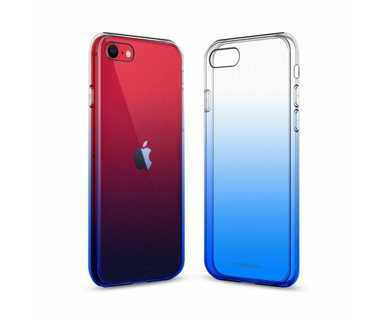 Чехол для моб. телефона MakeFuture iPhone SE 2020 Gradient (Clear TPU) Blue (MCG-AISE20BL)