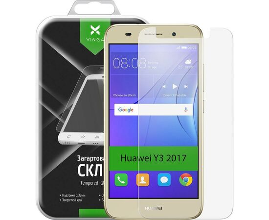 Скло захисне Vinga для Huawei Y3 2017 (Clear) (VTPGS-Y32017), зображення 9 Скло захисне Vinga для Huawei Y3 2017 (Clear) (VTPGS-Y32017), зображення 9