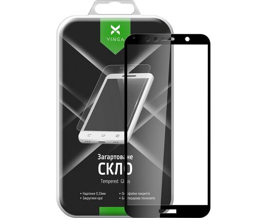 Скло захисне Vinga для Huawei Y6 2018 (Black) (VTPGS-Y62018), зображення 9 Скло захисне Vinga для Huawei Y6 2018 (Black) (VTPGS-Y62018), зображення 9
