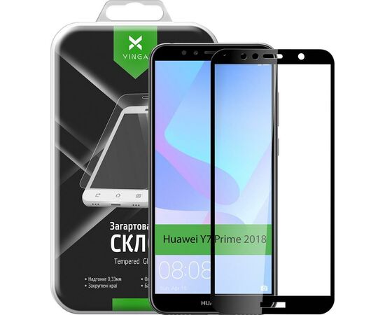Стекло защитное Vinga для Huawei Y7 Prime 2018 (Black) (VTPGS-Y7P2018), изображение 10