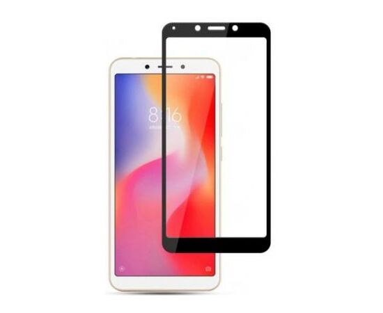Стекло защитное Drobak для Xiaomi Redmi 6 Black 2.5D Full Cover (443125), изображение 2 Стекло защитное Drobak для Xiaomi Redmi 6 Black 2.5D Full Cover (443125), изображение 2