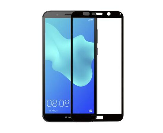 Скло захисне MakeFuture для Huawei Y5 2018 Black Full Cover Full Glue (MGFCFG-HUY518B), зображення 3 Скло захисне MakeFuture для Huawei Y5 2018 Black Full Cover Full Glue (MGFCFG-HUY518B), зображення 3