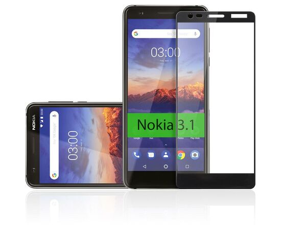 Стекло защитное Vinga для Nokia 3.1 Black (VTPGS-N31B), изображение 4 Стекло защитное Vinga для Nokia 3.1 Black (VTPGS-N31B), изображение 4