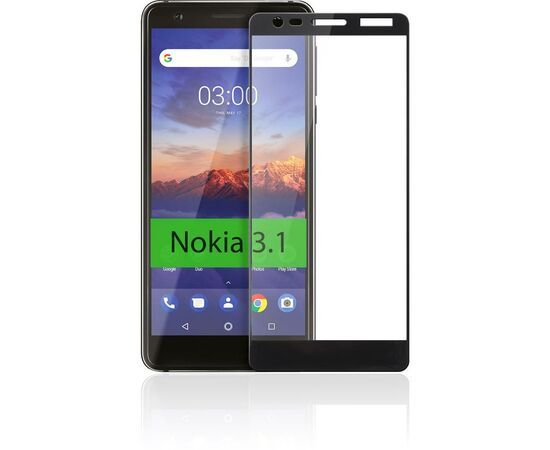 Стекло защитное Vinga для Nokia 3.1 Black (VTPGS-N31B), изображение 5 Стекло защитное Vinga для Nokia 3.1 Black (VTPGS-N31B), изображение 5