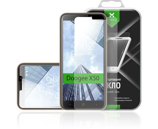 Скло захисне Vinga для Doogee X50 (VTPGS-DX50L), зображення 3 Скло захисне Vinga для Doogee X50 (VTPGS-DX50L), зображення 3
