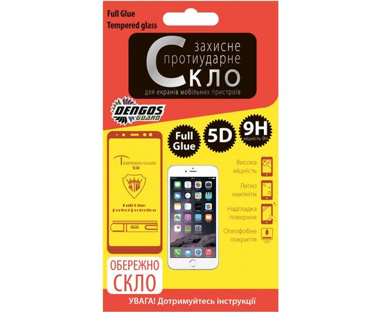 Стекло защитное Dengos для Huawei Y6 2019 /Y6 Pro 2019, Full Glue, black frame (TGFG-62)