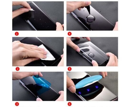 Стекло защитное PowerPlant Apple iPhone XS Max (жидкий клей + УФ лампа) (GL606832), изображение 2 Стекло защитное PowerPlant Apple iPhone XS Max (жидкий клей + УФ лампа) (GL606832), изображение 2