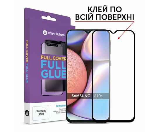Скло захисне MakeFuture Samsung A10s Full Cover Full Glue (MGF-SA10S)