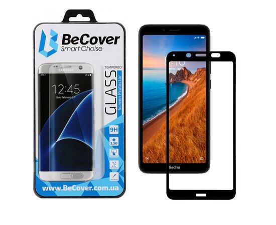 Стекло защитное BeCover для Xiaomi Redmi 7A Black (703886)