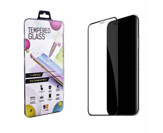 Стекло защитное Drobak для iPhone 11 Pro Max (Black) (500277)