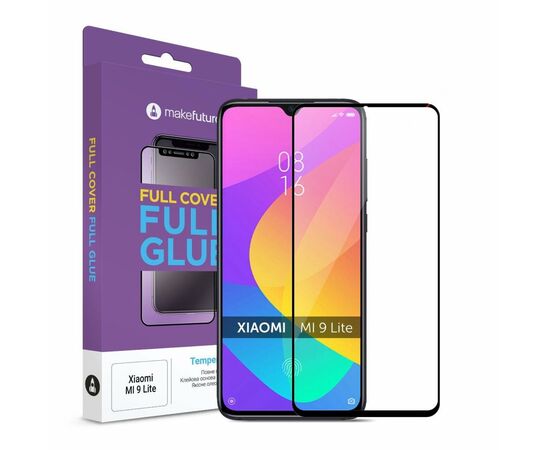 Стекло защитное MakeFuture Xiaomi Mi 9 Lite Full Cover Full Glue (MGF-XM9L)