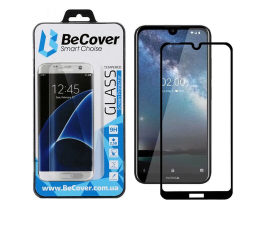 Стекло защитное BeCover Nokia 2.2 Black (704076)