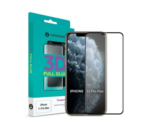 Стекло защитное MakeFuture 3D Apple iPhone 11 Pro Max (MG3D-AI11PM)