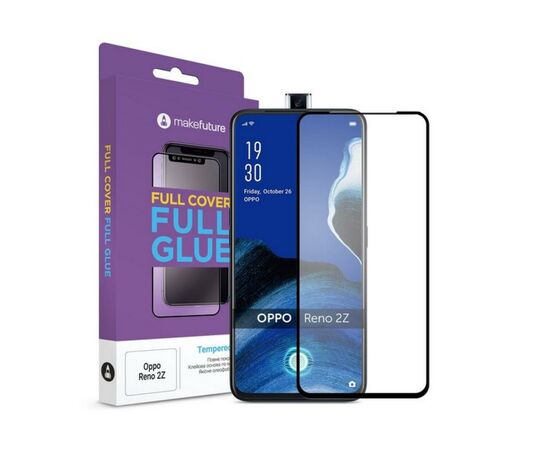 Стекло защитное MakeFuture Oppo Reno2 Z Full Cover Full Glue (MGF-OPR2Z)