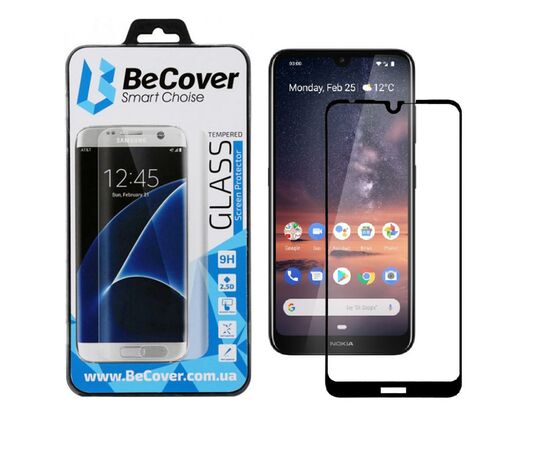 Стекло защитное BeCover Nokia 3.2 Black (704114)
