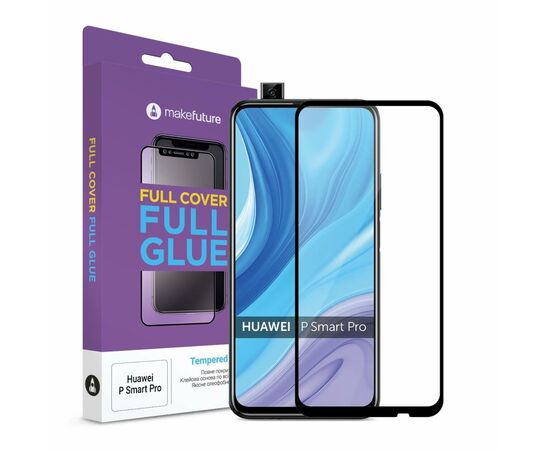 Стекло защитное MakeFuture Huawei P Smart Pro Full Cover Full Glue (MGF-HUPSP)