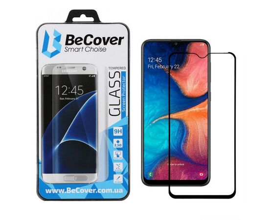 Стекло защитное BeCover Samsung Galaxy A20 SM-A205 Black (703678)