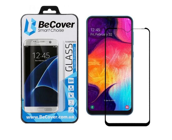 Стекло защитное BeCover Samsung Galaxy A50/A50s 2019 SM-A505/SM-A507 Black (703444)