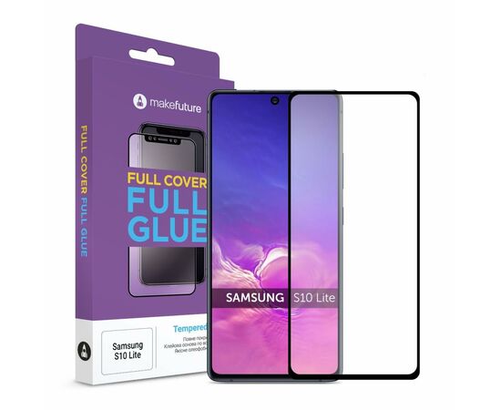 Стекло защитное MakeFuture Samsung S10 Lite Full Cover Full Glue (MGF-SS10L)