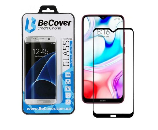 Стекло защитное BeCover Xiaomi Redmi 8 Black (704158)