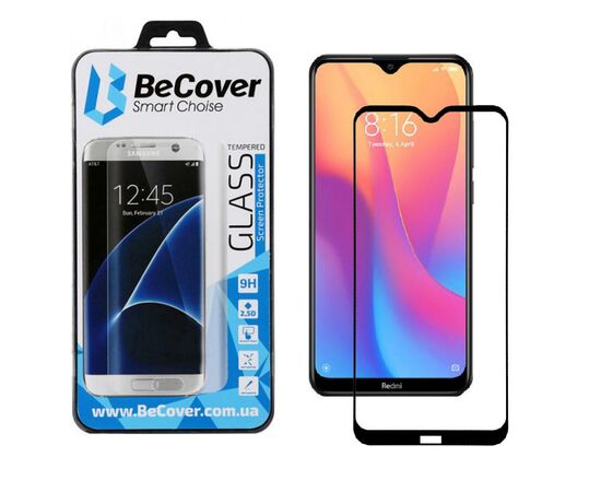 Стекло защитное BeCover Xiaomi Redmi 8A Black (704160)