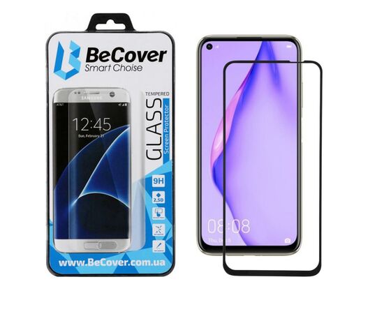 Стекло защитное BeCover Huawei P40 Lite / Nova 6 SE / Nova 7i Black (704824)