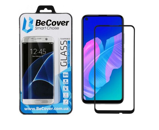 Стекло защитное BeCover Huawei P40 Lite E Black (704825)