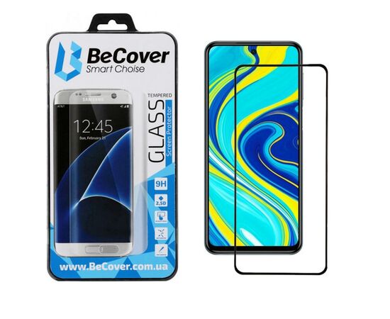 Стекло защитное BeCover Xiaomi Redmi Note 9S / Note 9 Pro / Note 9 Pro Max Black (704835)