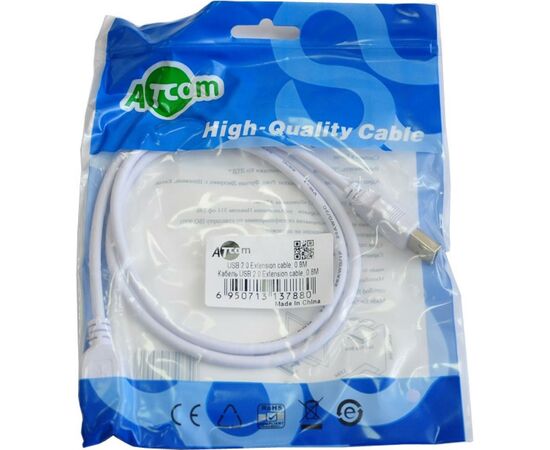 Дата кабель USB 2.0 AM/AF Atcom (3788), изображение 2 Дата кабель USB 2.0 AM/AF Atcom (3788), изображение 2