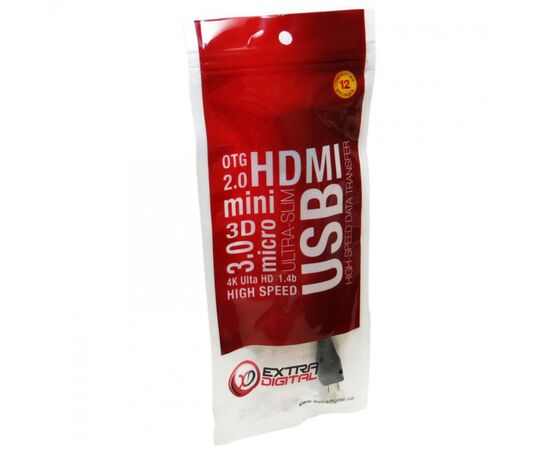 Дата кабель OTG USB 2.0 AF to Micro 5P 0.1m Extradigital (KBO1623), зображення 4 Дата кабель OTG USB 2.0 AF to Micro 5P 0.1m Extradigital (KBO1623), зображення 4