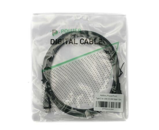 Дата кабель USB 3.0 AM to Type-C 1.5m PowerPlant (KD00AS1254), изображение 2 Дата кабель USB 3.0 AM to Type-C 1.5m PowerPlant (KD00AS1254), изображение 2